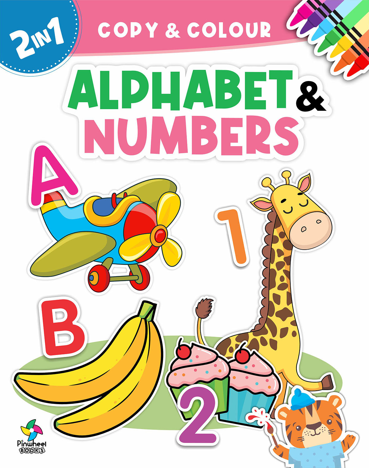 2 In 1 Copy & Colour-Alphabet & Numbers