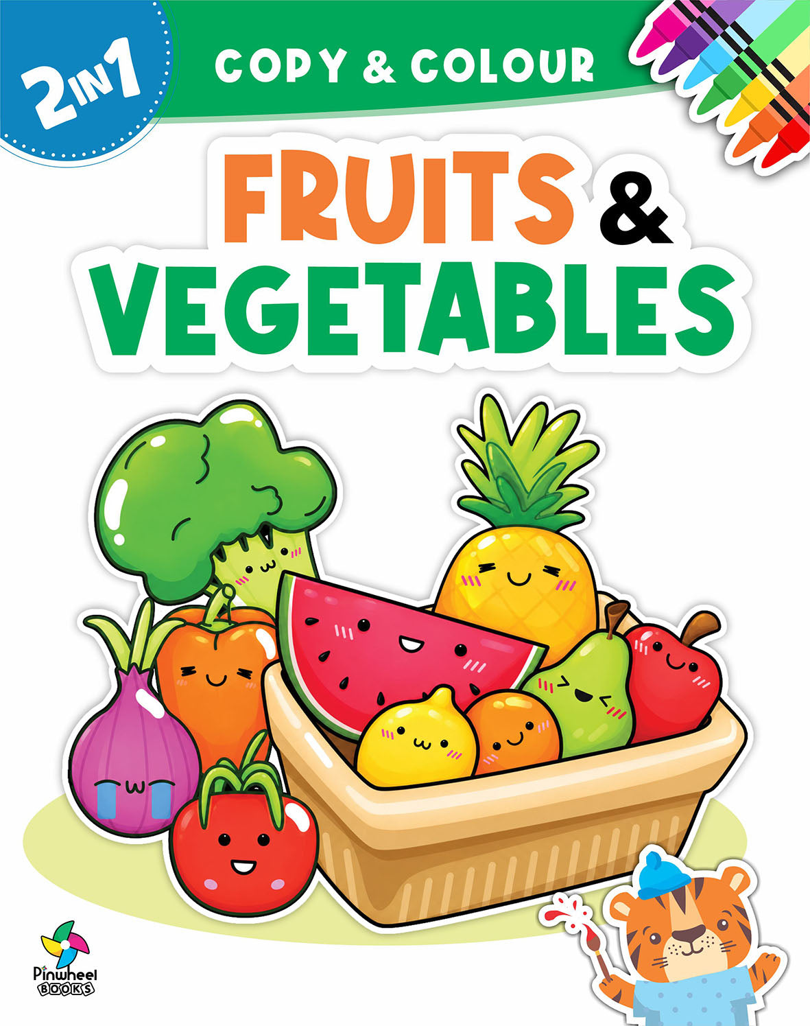 2 In 1 Copy & Colour-Fruits & Vegetables