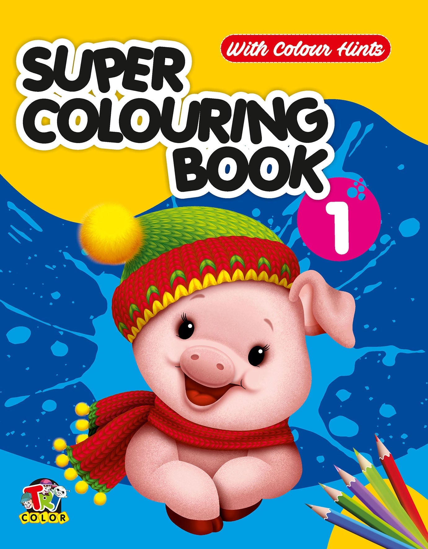 Super Colouring Book-1 With Colour Hints