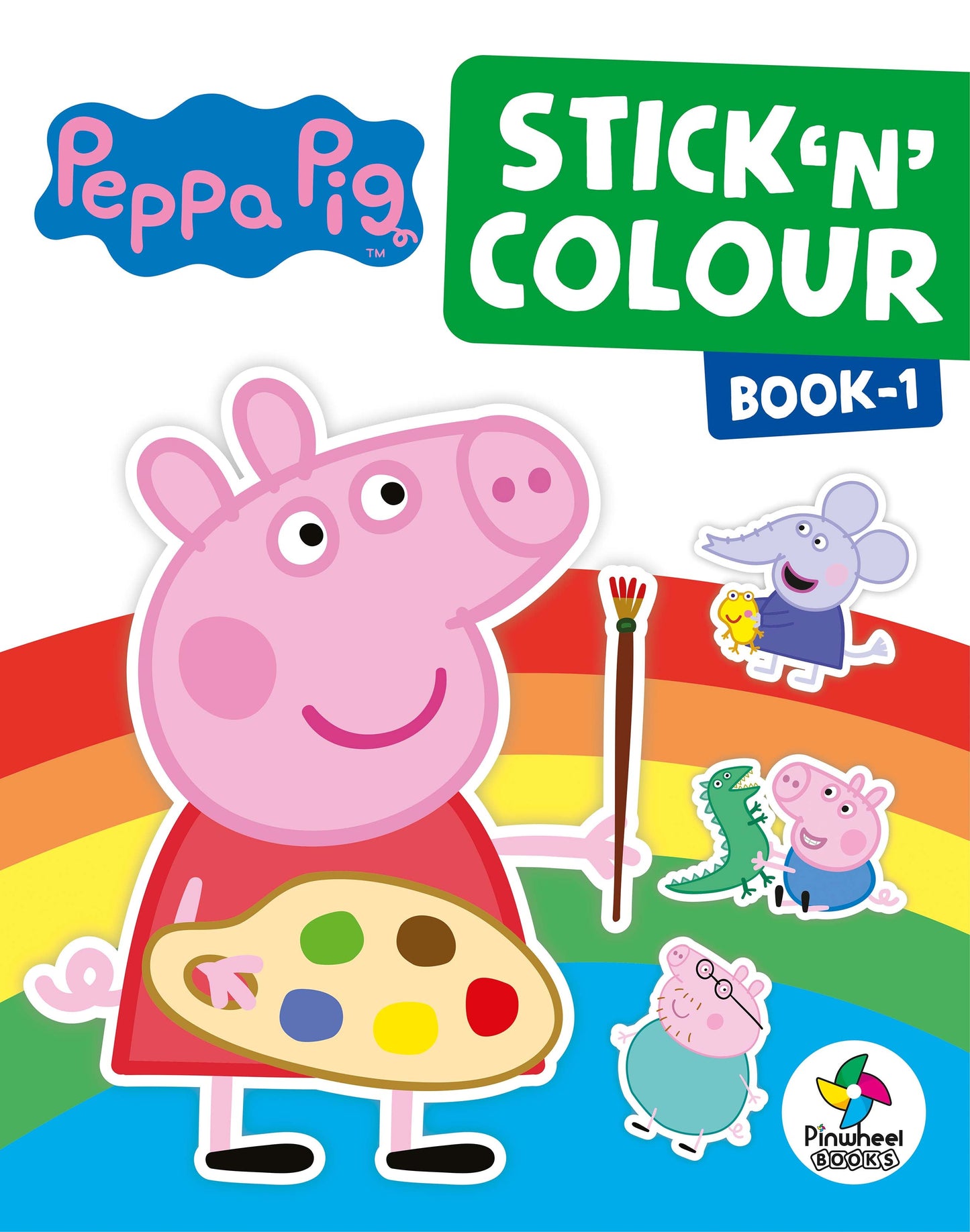 PEPPA PIG STICK 'N' COLOUR BOOK-1