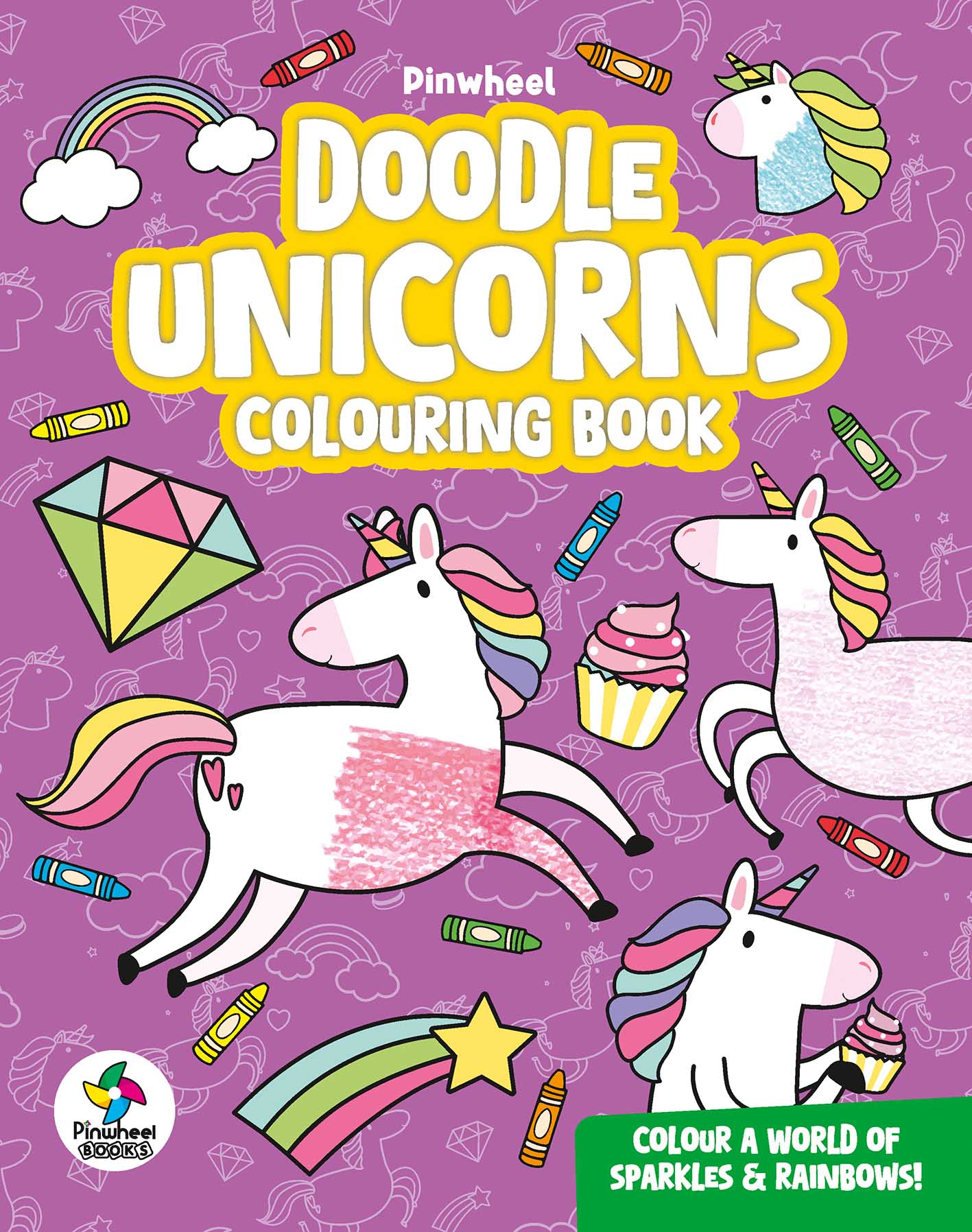 DOODLE UNICORNS COLOURING BOOK