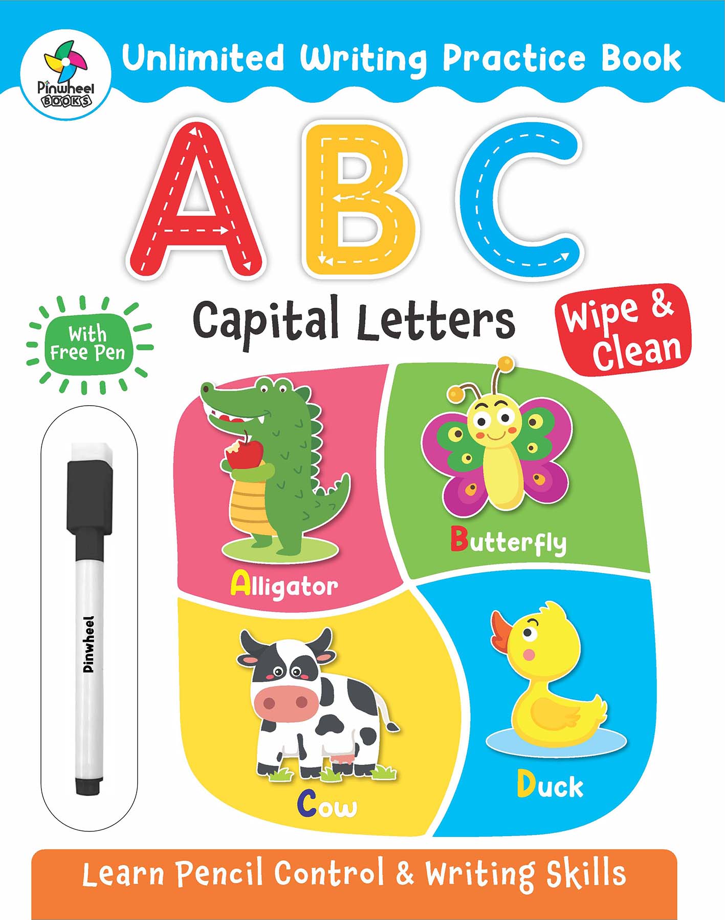 Unlimited Writing Practice Book: ABC Capital Letters