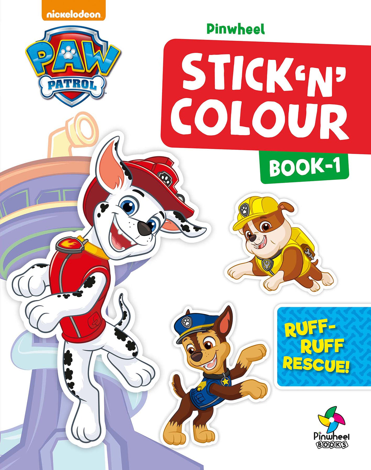 PAW PATROL STICK 'N' COLOUR BOOK-1