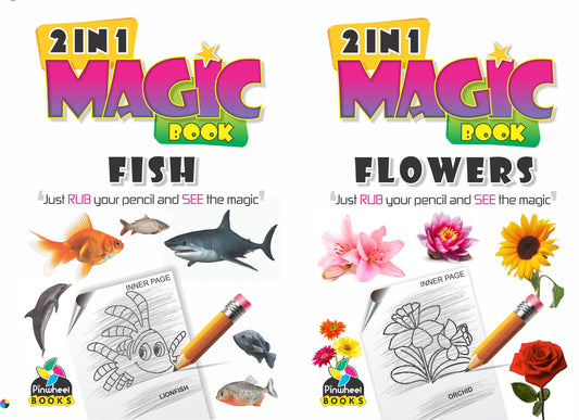 2 In 1 Magic Book Flowers & Fish