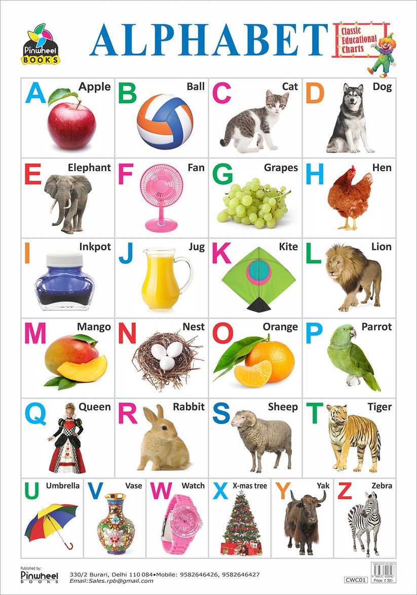 Classic Small Charts-Alphabet | Pinwheel Books