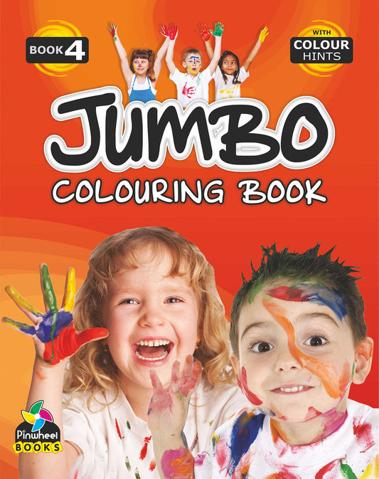 Jumbo Colouring Book-4 With Colour Hints