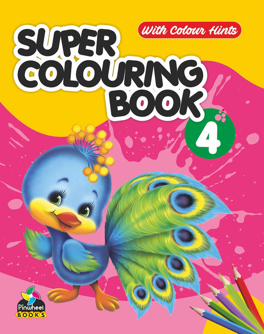 Super Colouring Book-4 With Colour Hints