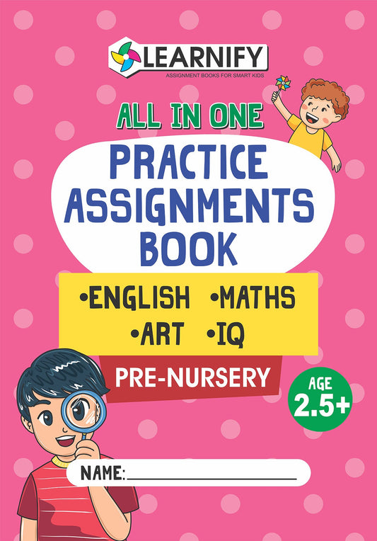 All In One Practice Assignments Book Pre-Nursery