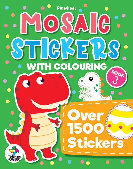 1500 MOSAIC STICKERS WITH COLOURING BOOK-3