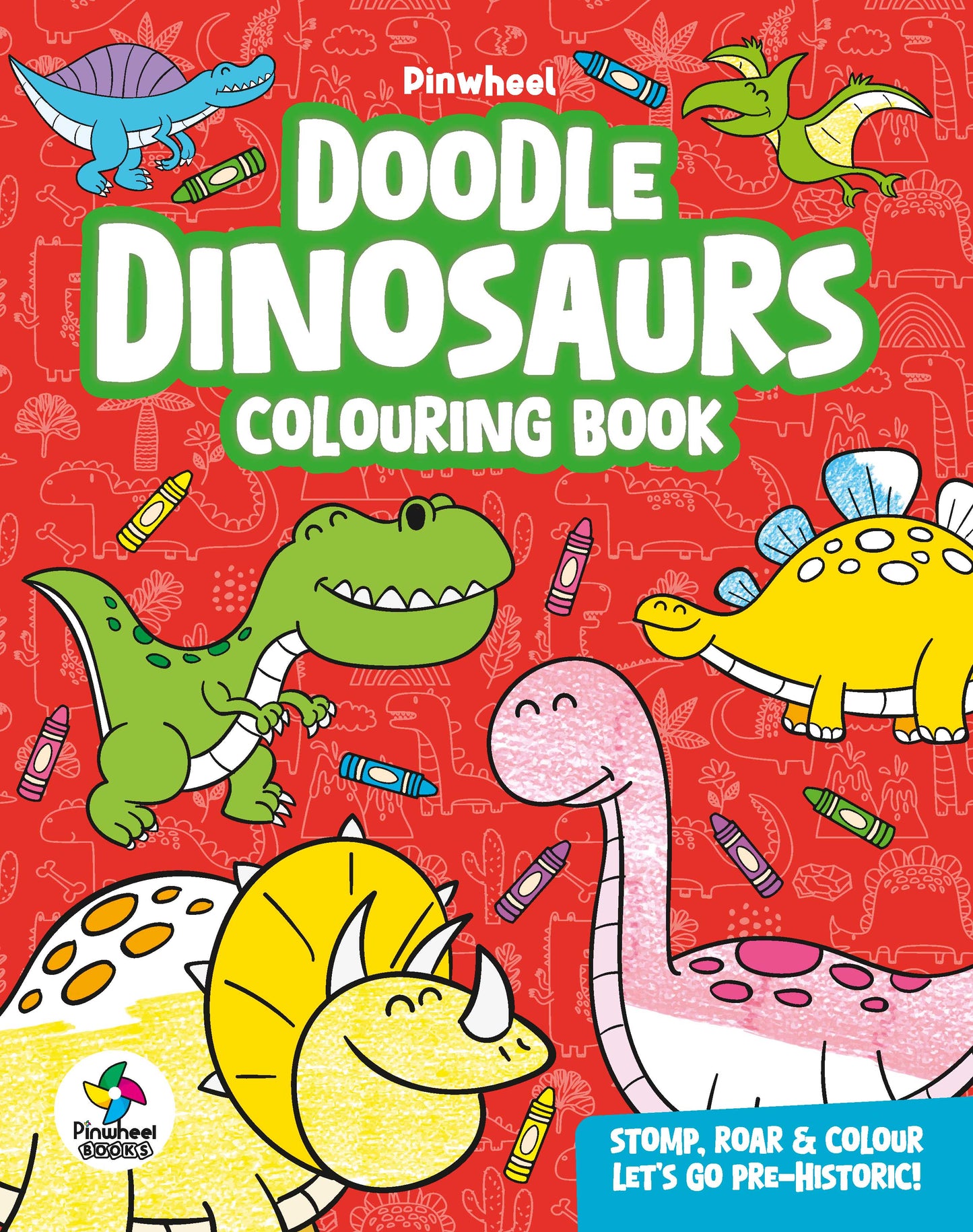 DOODLE DINOSAURS COLOURING BOOK