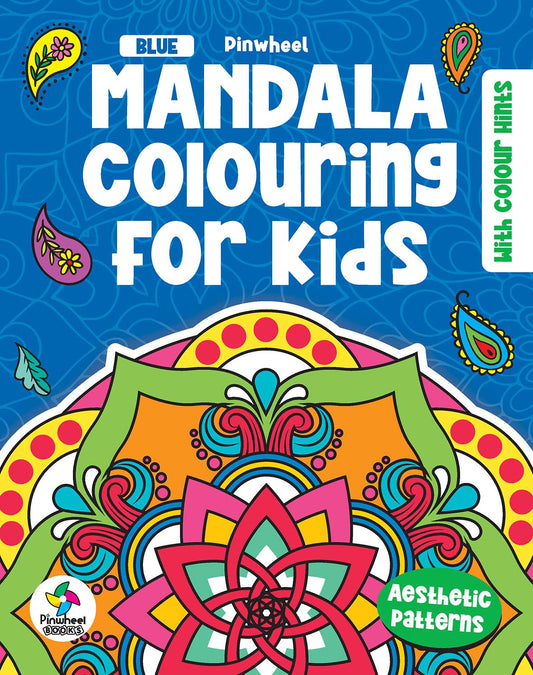 MANDALA COLOURING FOR KIDS: BLUE