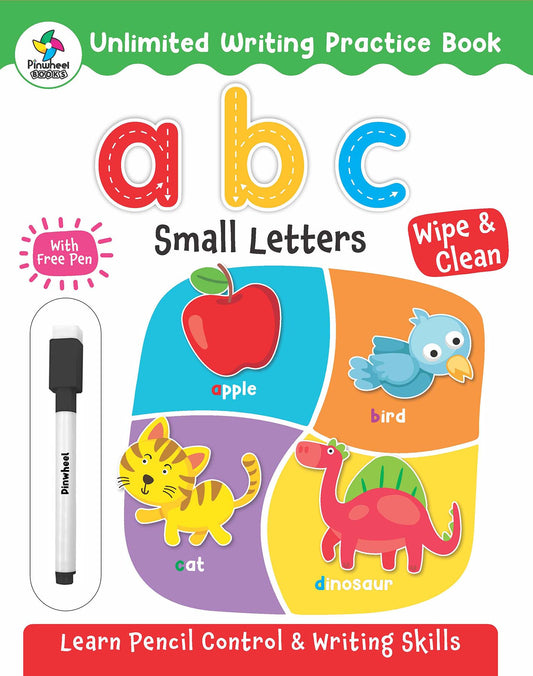 Unlimited Writing Practice Book: abc Small Letters