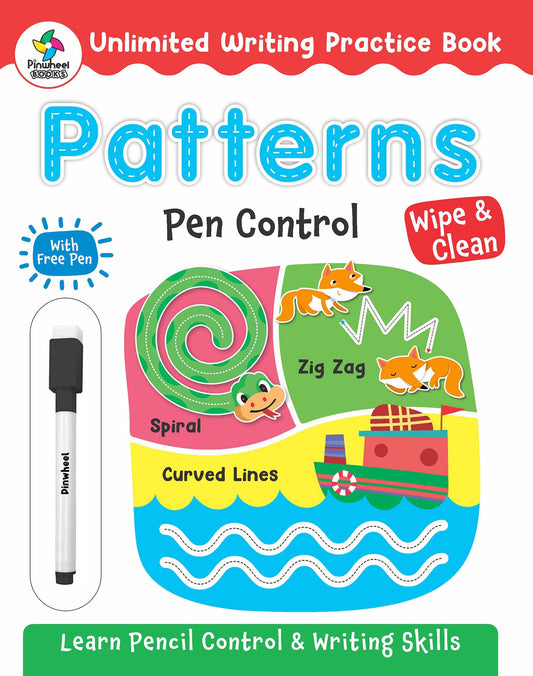 Unlimited Writing Practice Book: Patterns Pen Control