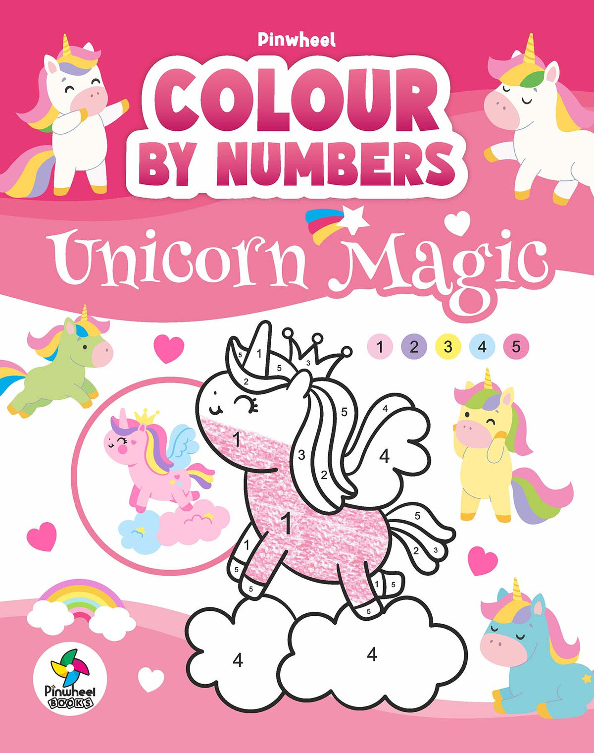 COLOUR BY NUMBERS UNICORN MAGIC
