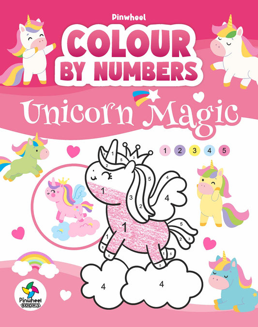 COLOUR BY NUMBERS UNICORN MAGIC