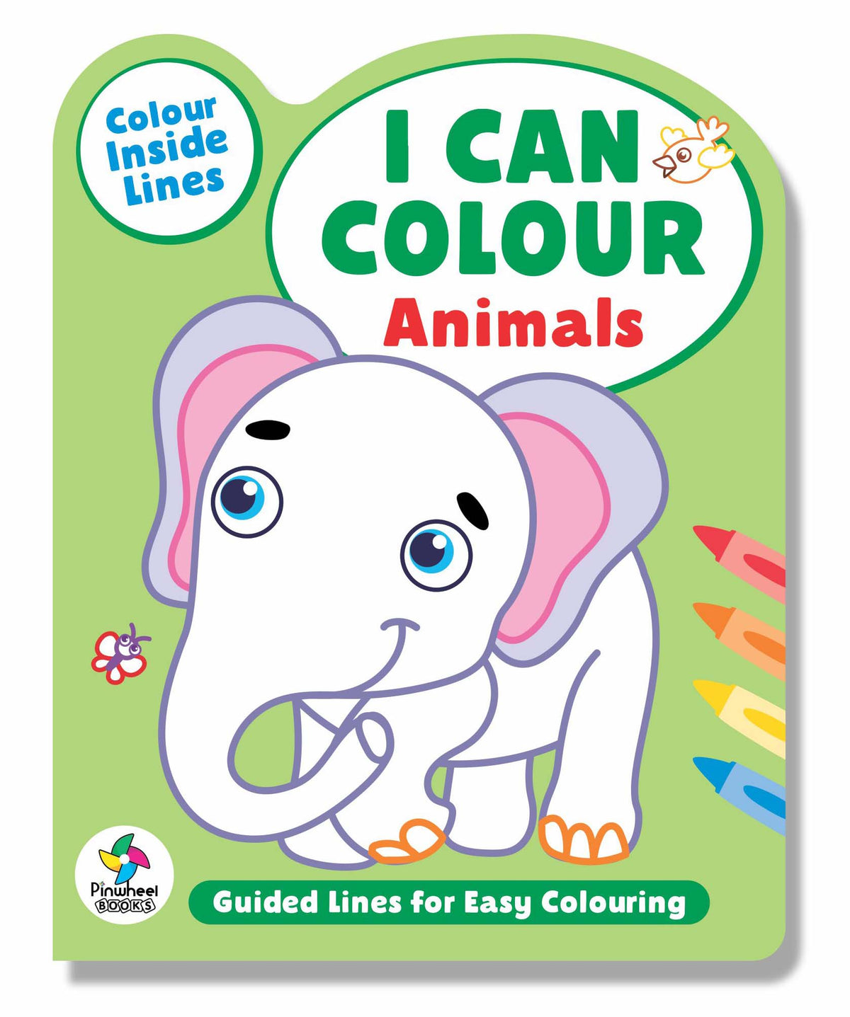 I CAN COLOUR ANIMALS: GUIDED LINE COLOURING BOOK