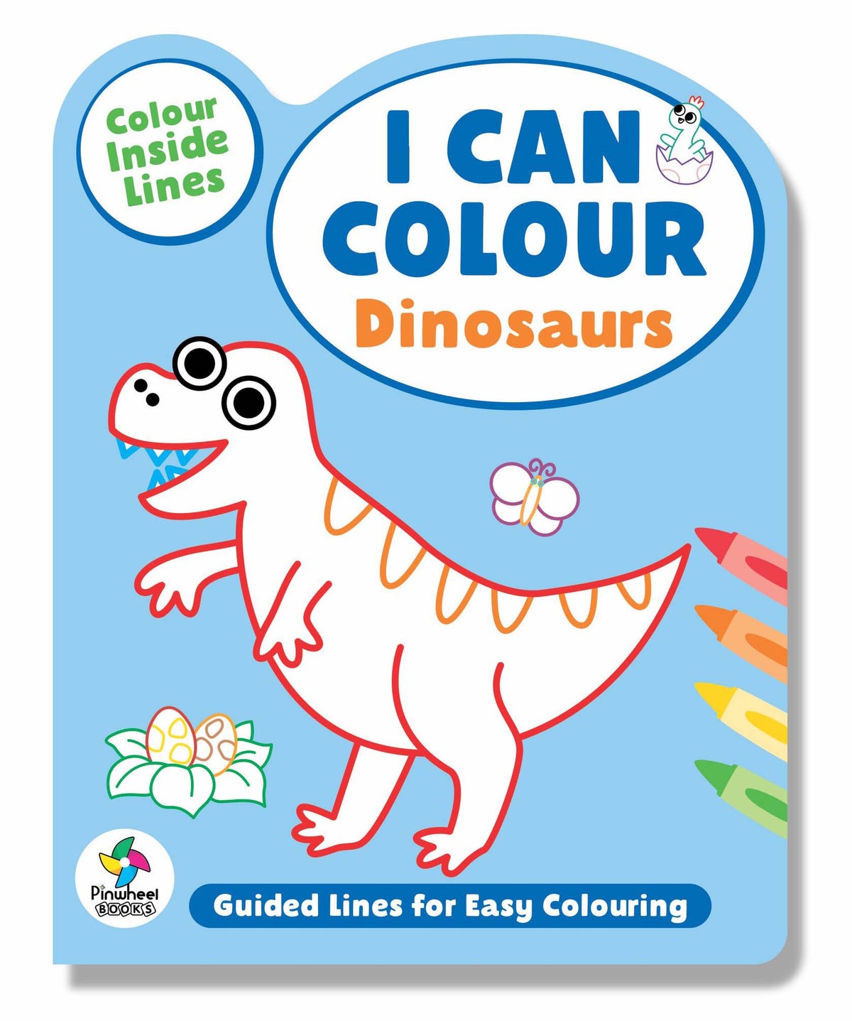 I CAN COLOUR DINOSAURS: GUIDED LINE COLOURING BOOK