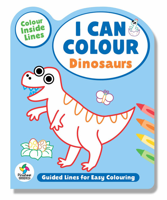 I CAN COLOUR DINOSAURS: GUIDED LINE COLOURING BOOK